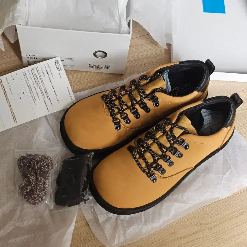 [BUNJANG] Kinch Mistake Project Sloppy Trekking Hiking Boots Yellow Camel 270 / 270 새제품) 킨치 미스테이크 프로젝트 슬로피 트레킹 하이킹 등산 부츠