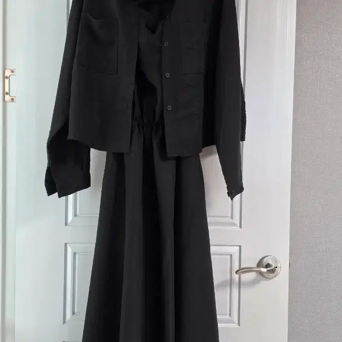 [BUNJANG] Plus Size Rayon Shirt & Sleeveless Dress Set / 새상품 빅사이즈 레이온 셔츠원피스세트(88-100)