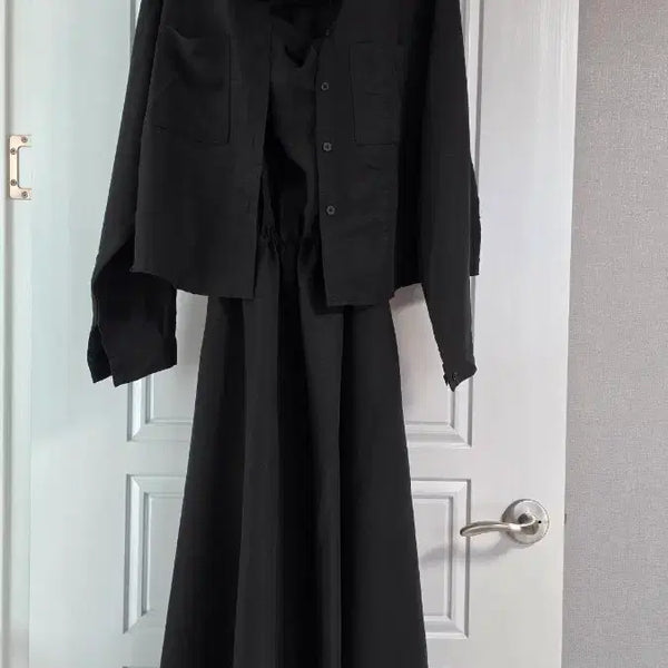 [BUNJANG] Plus Size Rayon Shirt & Sleeveless Dress Set / 새상품 빅사이즈 레이온 셔츠원피스세트(88-100)
