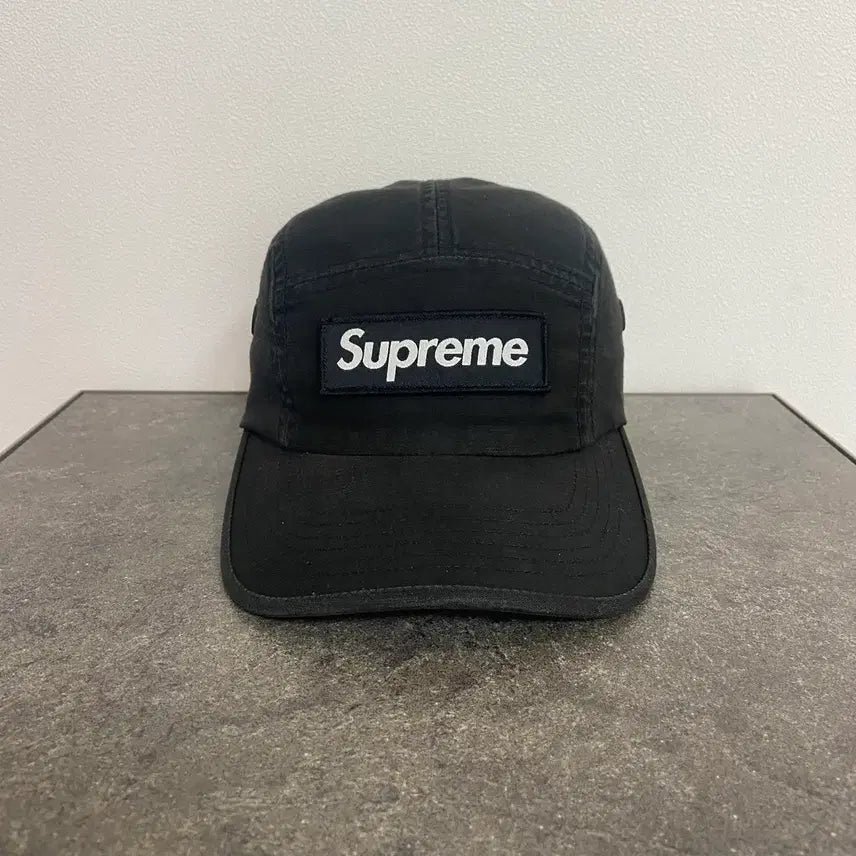[BUNJANG] Supreme Box Logo Camp Cap 22FW Military Black / (OS) 슈프림 박스로고 캠프캡 모자 22FW 밀리터리 블랙