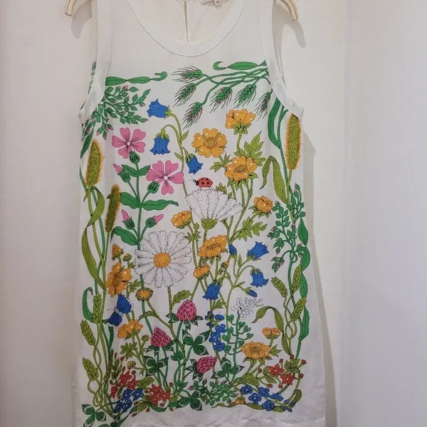 [BUNJANG] Maje Flower Print Sleeveless Linen Dress / maje 마쥬 플라워 프린트 민소매 린넨 원피스 44~55사이즈
