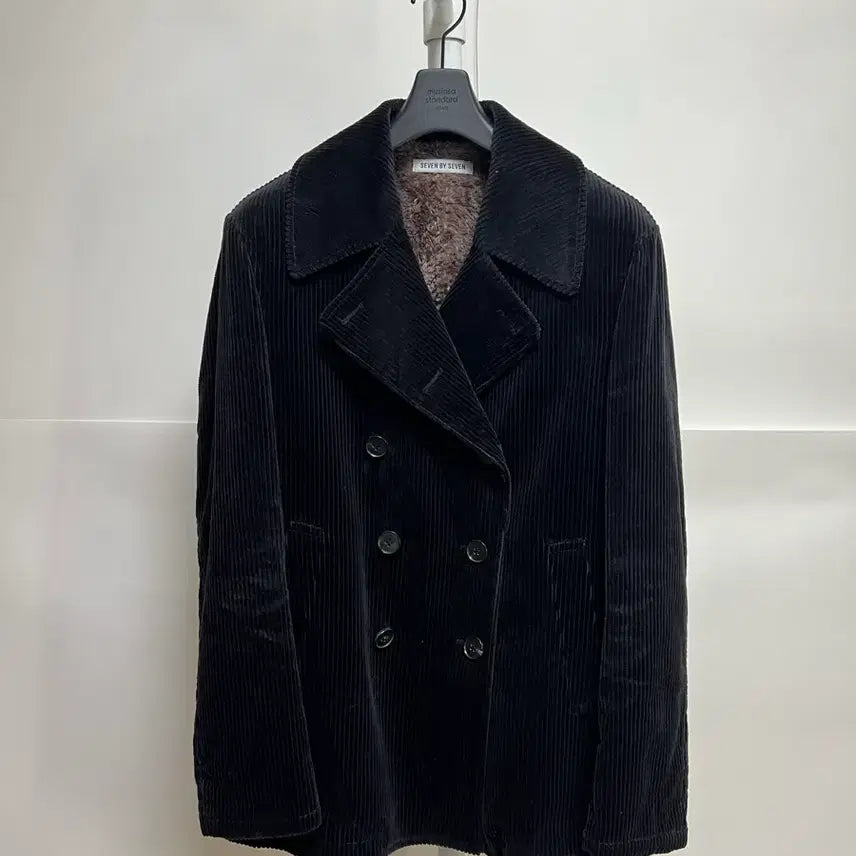 [BUNJANG] 7 by 7 Corduroy Peacoat / 세븐 바이 세븐 코듀로이 피코트
