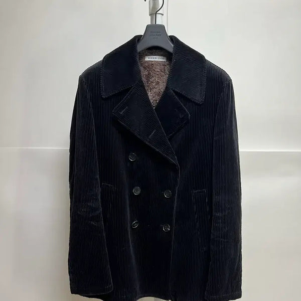 [BUNJANG] 7 by 7 Corduroy Peacoat / 세븐 바이 세븐 코듀로이 피코트