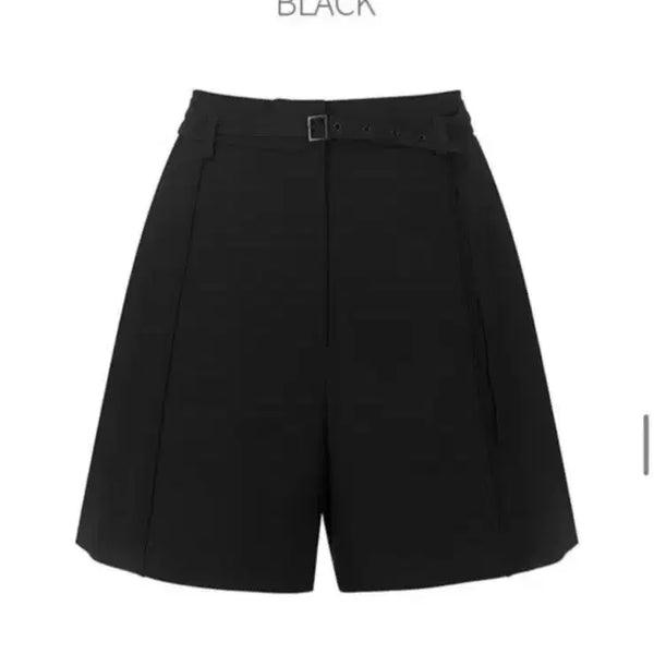 [BUNJANG] L'EVVRE Belt Detail Shorts Black / 루에브르 반바지