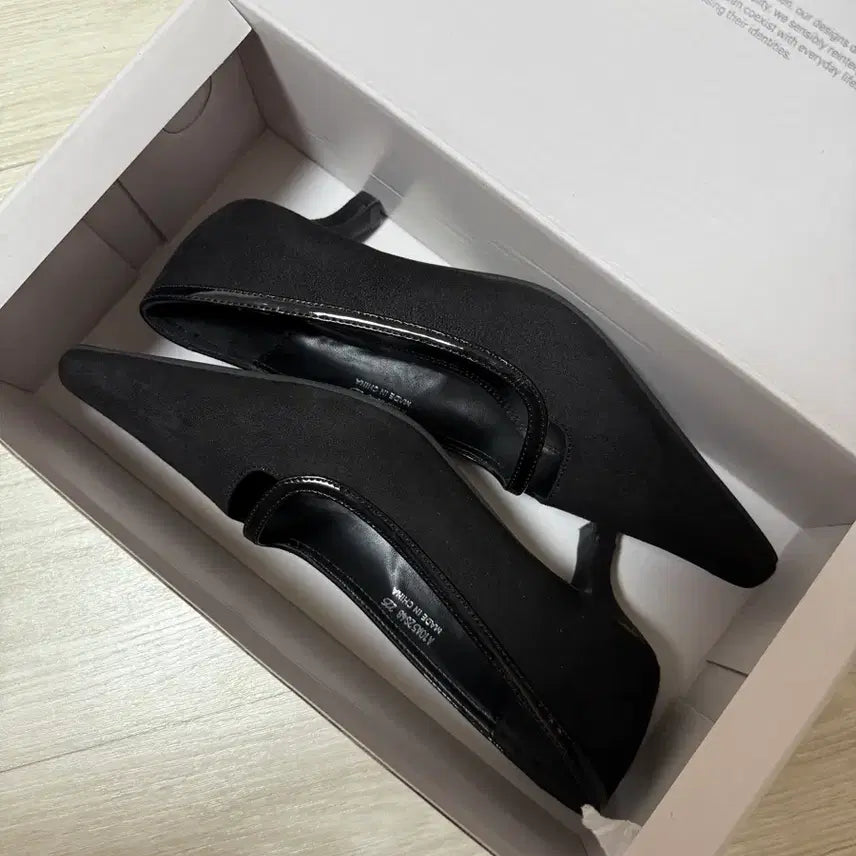 [BUNJANG] Epyure Black Suede Pumps 225 / 에퓨레 스웨이드 펌프스 힐