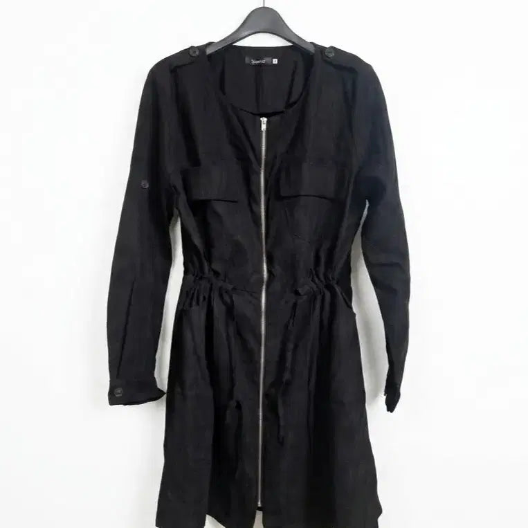 [BUNJANG] Hotping Black String Waist Jacket/Coat / 블랙 자켓/코트