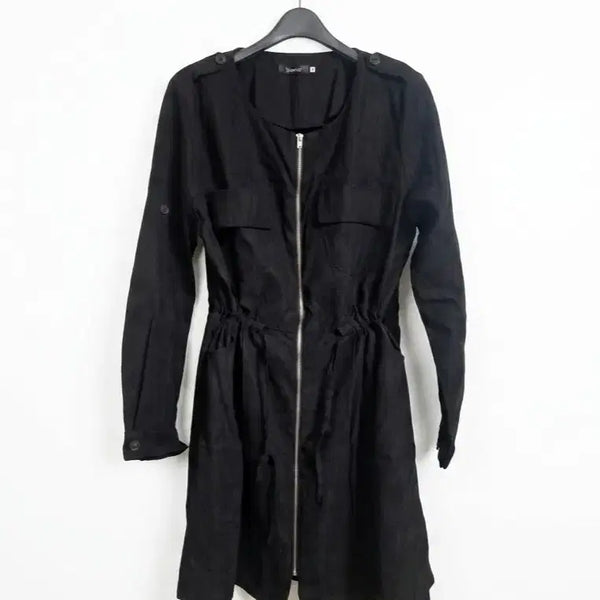 [BUNJANG] Hotping Black String Waist Jacket/Coat / 블랙 자켓/코트