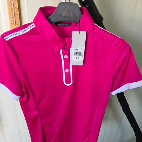 [BUNJANG] Adidas Adicross Pink Women's Polo T-shirt XS / 아디다스 아디크로스 핑크 XS 여성 폴로 티셔츠