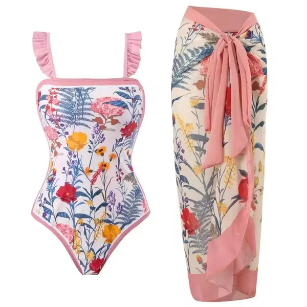 [BUNJANG] Women's Swimsuit Skirt Set - New / 새제품 여성 수영복 스커트세트