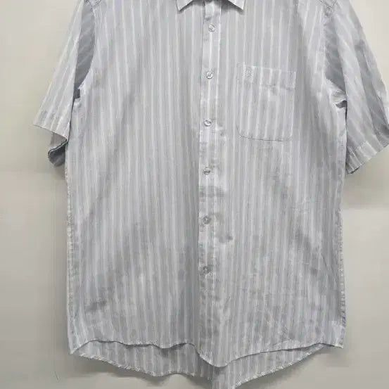 [BUNJANG] Balenciaga Short-Sleeve Stripe Shirt / 발렌시아 반팔 스트라이프 셔츠 105호