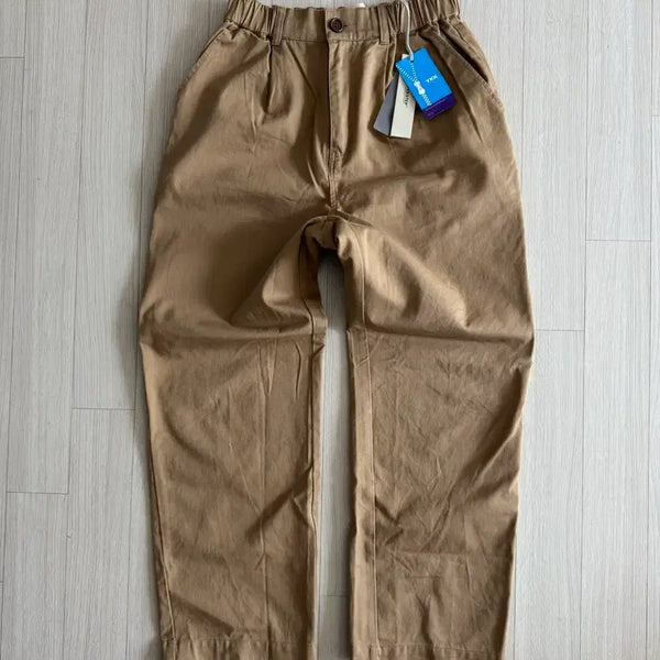 [BUNJANG] Unisex Dark Beige Cotton Chino Pants - Size M (Waist 28-30) / 밴딩 치노 팬츠 면바지 다크 베이지 새제품 M사이즈 허리 28~30