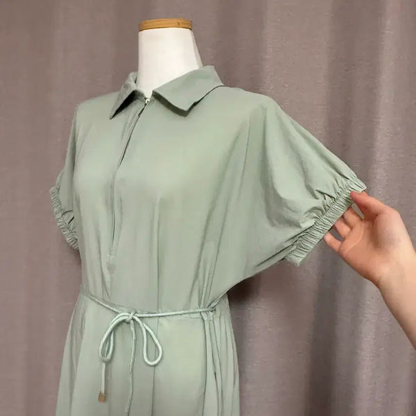 [BUNJANG] Mint Long Shirt Dress / 민트 롱 원피스 셔츠원피스 고퀄원피스