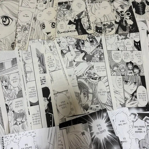 [BUNJANG] Sugar Sugar Rune, Kamikaze Kaitou Jeanne, Yumepuri Princess, Lala's Fairytale Manga Paper Set / 슈가슈가룬, 캐캐체, 꿈파, 라라의스타일기 만화책 페이퍼 100장 이상