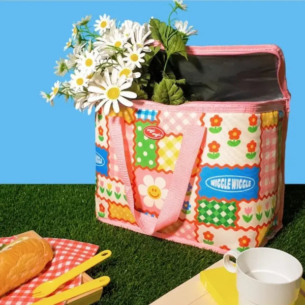 [BUNJANG] Wiggle Wiggle Smile Garden Cooler Bag (Large) / 위글위글 보냉백(L) Smile Garden