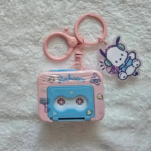 [BUNJANG] Sanrio Pochacco Recording Cassette Keychain / 산리오 포챠코 녹음 카세트 키링