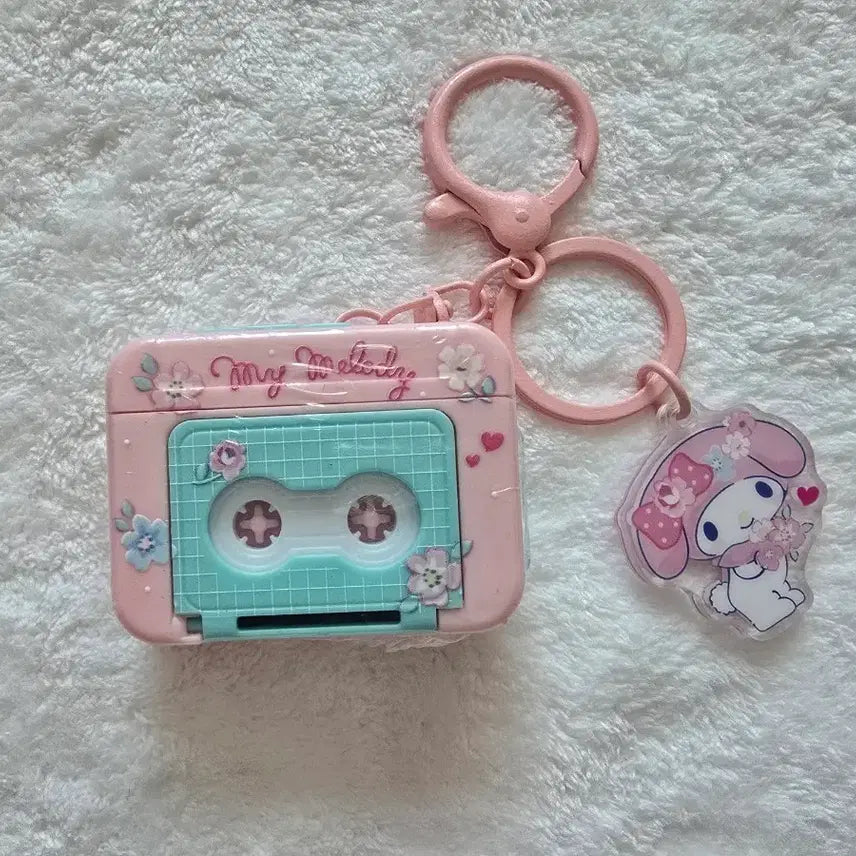 [BUNJANG] Sanrio My Melody Cassette Keychain / 산리오 마이멜로디 카세트 키링