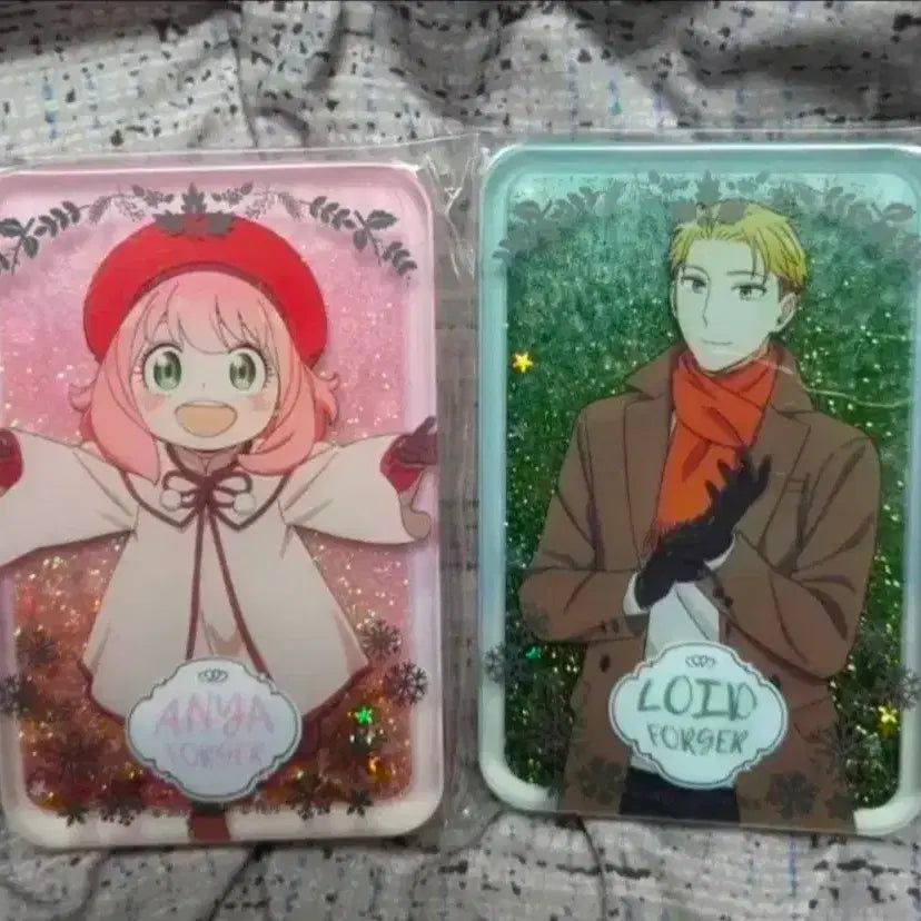 [BUNJANG] Spy x Family Anya Forger Glitter Acrylic Block Bundle (Korotta-style) / 마개봉 스파이 패밀리 아냐&로이드 글리터 아크릴(유사 코롯타) 일괄
