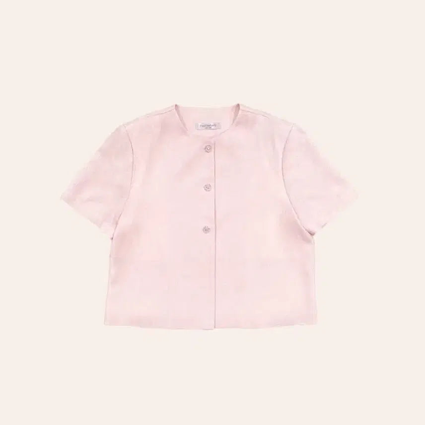 [BUNJANG] Pack'd The Nald Minimal Tweed Short-Sleeve Top and Bottom Set / 팩더널드 미니멀 트위드 탑 반팔 글램사이즈 상하의 세트