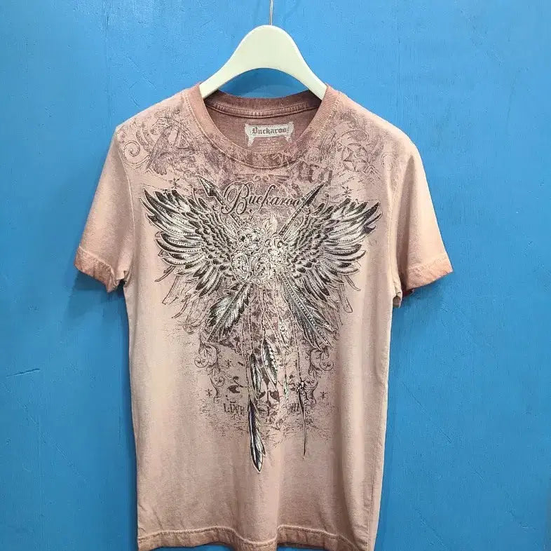 [BUNJANG] Buckaroo Stone Wing Graphic T-Shirt / 버커루 펑크 락시크 스톤날개 반팔티