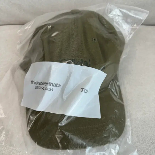 [BUNJANG] Thisisneverthat Cap Khaki New / 디스이즈네버댓 볼캡 카키색 새상품