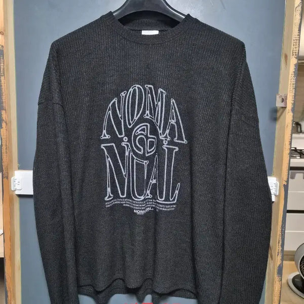 [BUNJANG] NOMENUÄL Black Sweatshirt T-shirt / 노메뉴얼 맨투맨 티셔츠 블랙