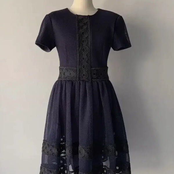 [BUNJANG] Maje Navy Lace Dress Size 1 / maje 마쥬 네이비 레이스 원피스
