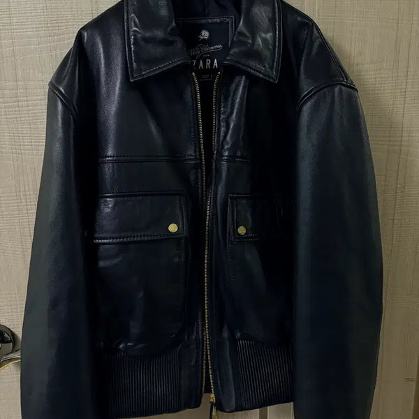 [BUNJANG] Zara x Willy Chavarria Cropped Napa Leather Jacket Black M / 자라 x 윌리 차바리아 크롭 핏 나파 레더 자켓 블랙 M