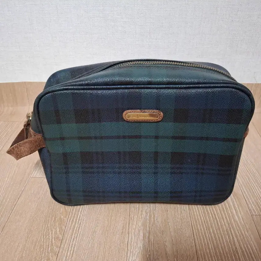 [BUNJANG] Polo Ralph Lauren Black Watch Tartan Check Pouch / 폴로 랄프로렌 체크 파우치
