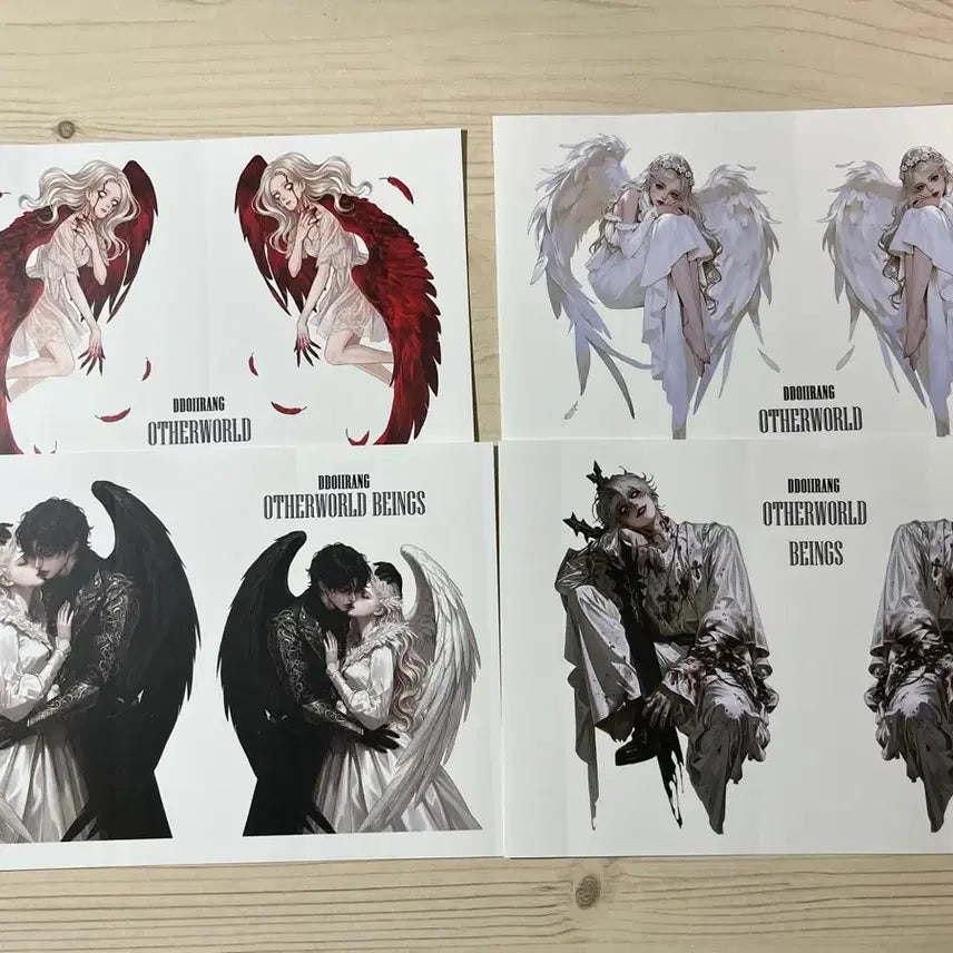 [BUNJANG] Ddarring & Fantasy Characters Deco Sticker Set (21 Types, 21 Sheets) / 또이랑 판타지 인물 다꾸 인스 21종 1장씩 팝니다.