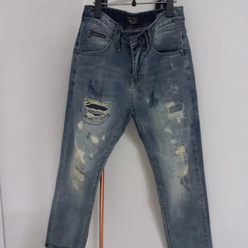 [BUNJANG] Philipp Plein Damaged Wash Denim Pants / 필립플레인 데미지지워싱데님