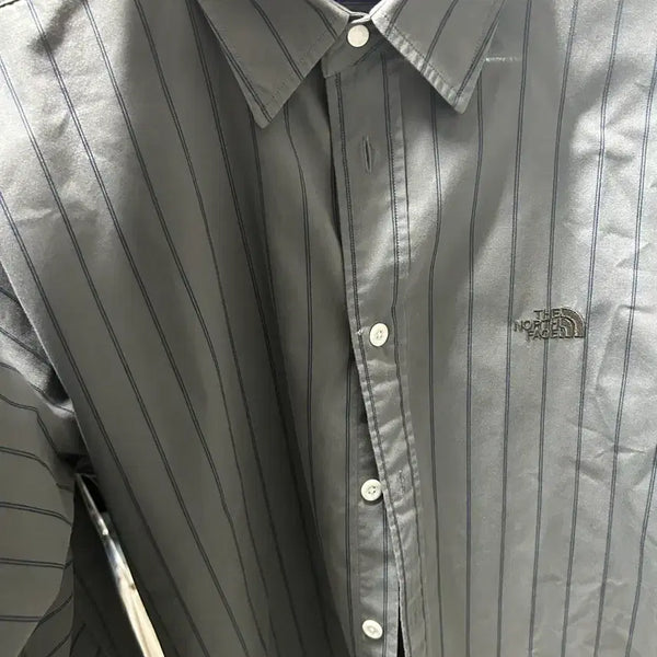 [BUNJANG] nanamica The North Face Purple Label Stripe Shirt M Size / 나나미카 노스페이스 퍼플라벨 셔츠 m사이즈