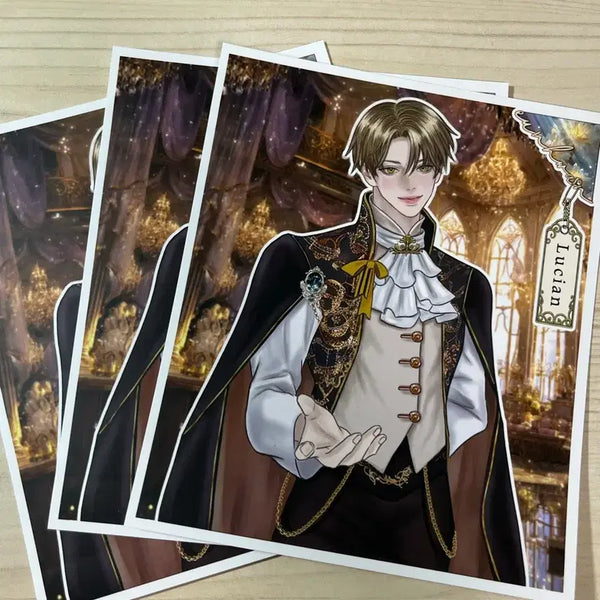 [BUNJANG] Eunhwan Lucian Character Sticker Set (4 Types) / 은환 다꾸 인물 스티커 인스 루시안 4종 1장씩 팝니다.