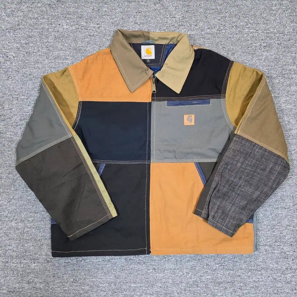 [BUNJANG] Carhartt Color Block Patchwork Work Jacket / [워크자켓] 칼하트 컬러 블록 패치워크 자켓