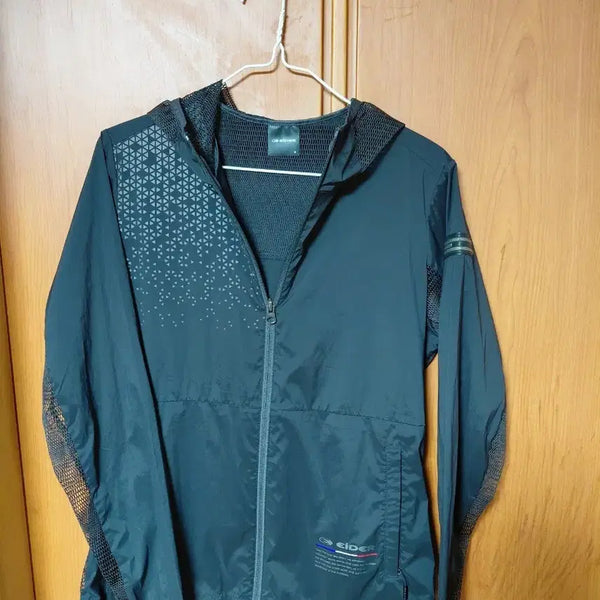 [BUNJANG] Eider Black Windbreaker Hooded Zip-Up Jacket / 아이더 블랙 바람막이 후드 집업 자켓