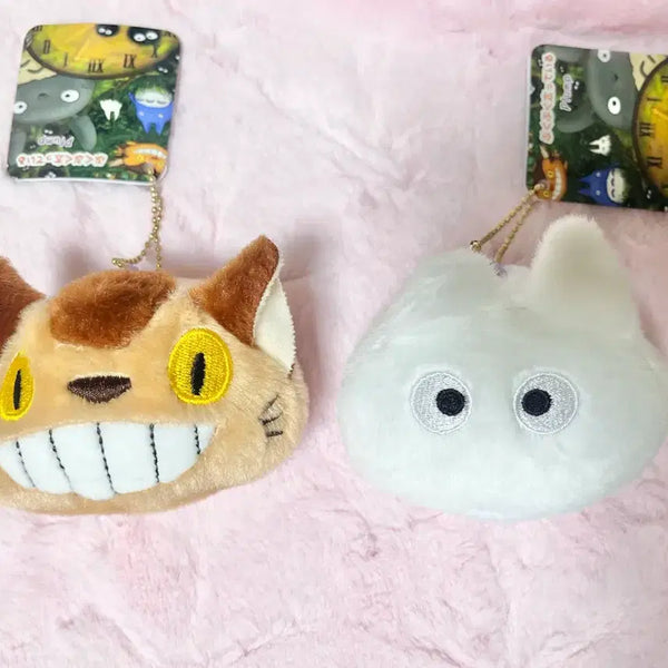 [BUNJANG] My Neighbor Totoro Plush Keychain (Catbus, Soot Sprite) / 토토로 인형키링(고양이버스, 소토토로)