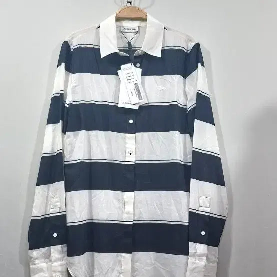 [BUNJANG] Lacoste Silk Blend Women's Shirt Size 90 / 55 새상품 라코스테 실크 여자셔츠