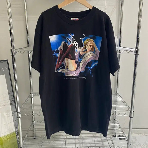 [BUNJANG] Evangelion Ritsuko Bootleg Anime T-Shirt / 에반게리온 리츠코 부틀렉 애니메이션 티셔츠 애니티