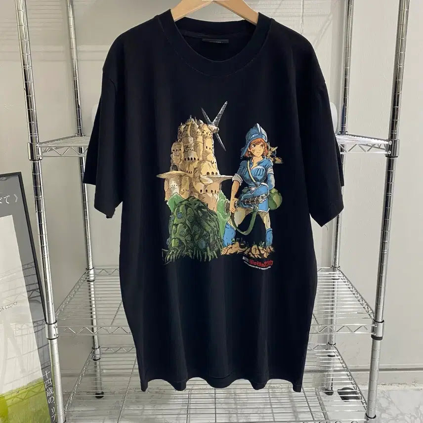 [BUNJANG] Nausicaä Bootleg Anime T-Shirt / 지브리 나우시카 부틀렉 애니메이션 티셔츠 애니티