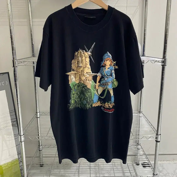 [BUNJANG] Nausicaä Bootleg Anime T-Shirt / 지브리 나우시카 부틀렉 애니메이션 티셔츠 애니티