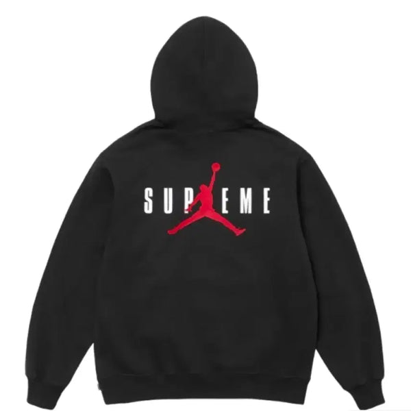 [BUNJANG] Supreme x Jordan Black Hoodie (Size S) / [S] 슈프림 X 조던 후드 블랙