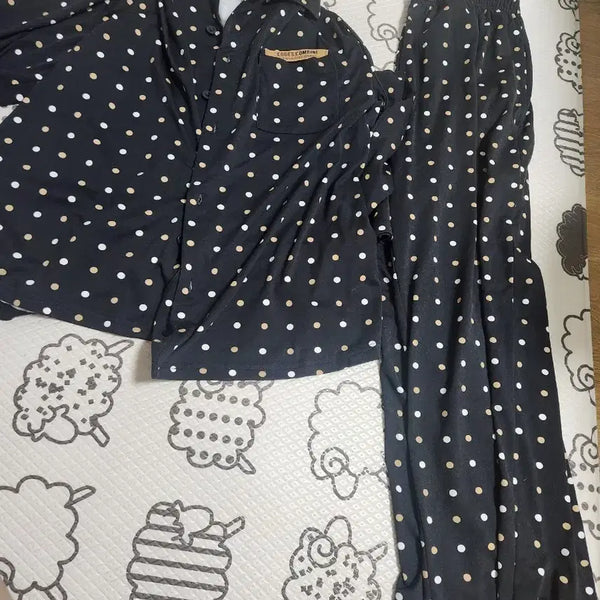 [BUNJANG] Code:z Combined Men's Dot Long Sleeve Pajama Set / 코데즈 컴바인 도트 잠옷 (봄가을겨울)
