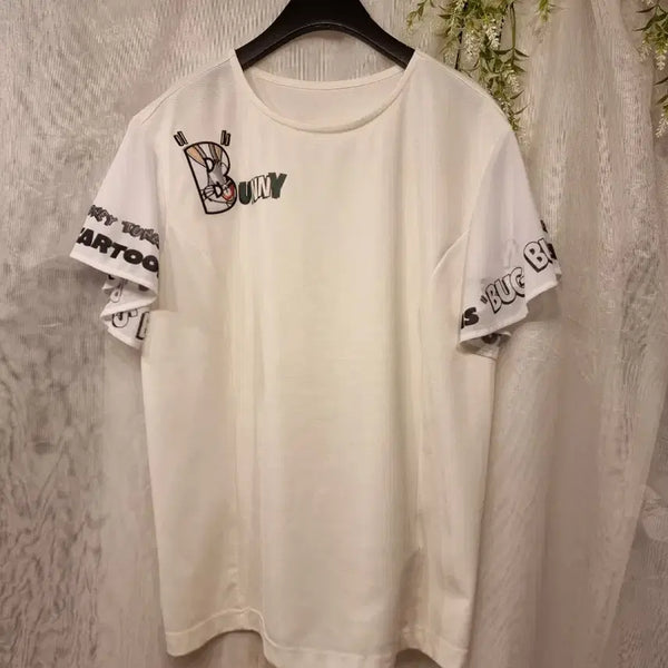 [BUNJANG] Disney Golf Ruched Sleeve Short-Sleeve T-Shirt / 미착용 95 셔링소매 스판 반팔티 골프웨어 디즈니골프