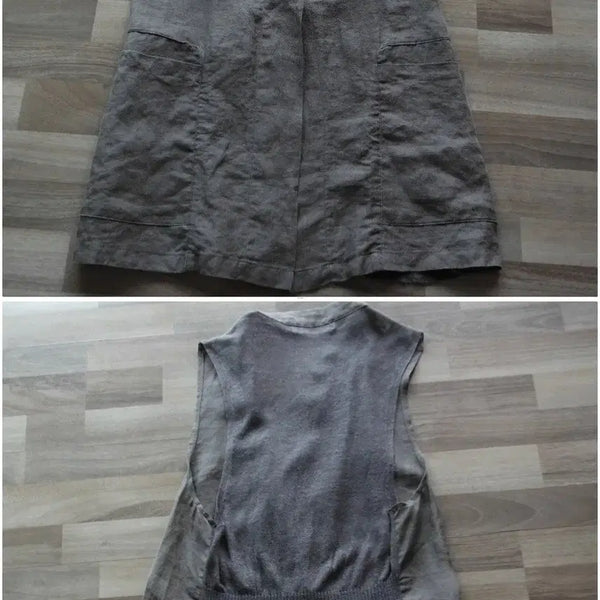 [BUNJANG] Crescents Linen Vest, Size 55-66 / 크레송린넨조끼/55~66사이즈/최상급