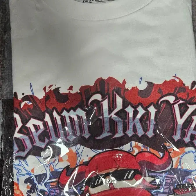[BUNJANG] Dungeon & Fighter Bbeumkkihyaho T-Shirt White XXL / 던파 븜끼얏호우 티셔츠 흰색 XXL