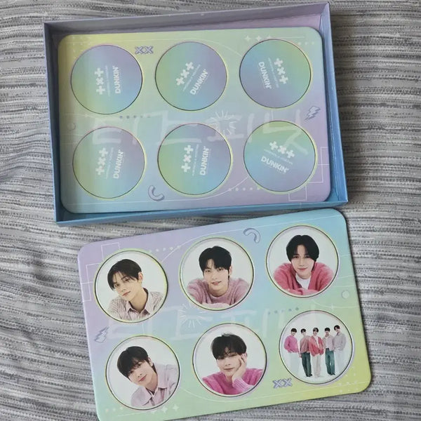 [BUNJANG] TXT TOMORROW X TOGETHER Dunkin' Circular Photocard Board Game / 투바투 투모로우바이투게더 txt 던킨 원형 포카 보드 게임 dunkin