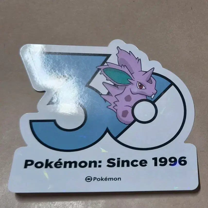 [BUNJANG] Pokemon 30th Anniversary Nidoran Sticker / 성수 팝업 포켓몬 30주년 스티커 니드런
