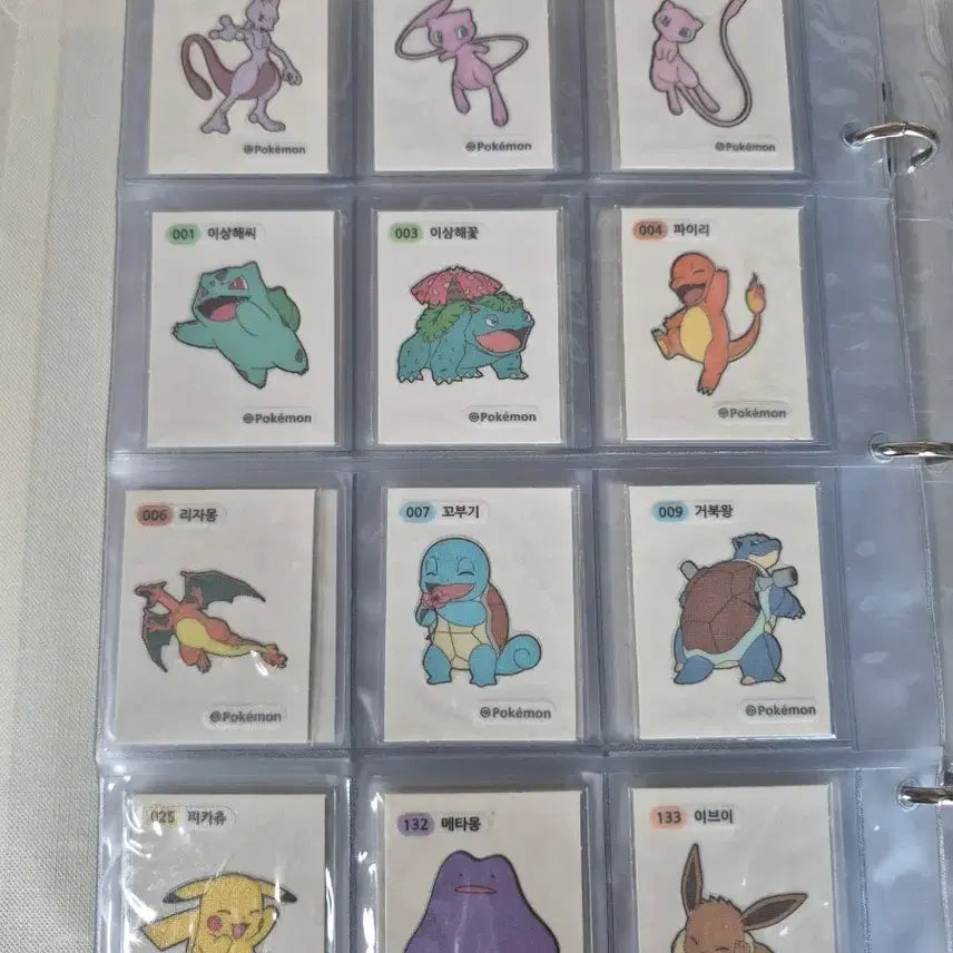 [BUNJANG] First Generation Pokemon Sticker Full Set / 1세대 포켓몬 띠부실 완성본