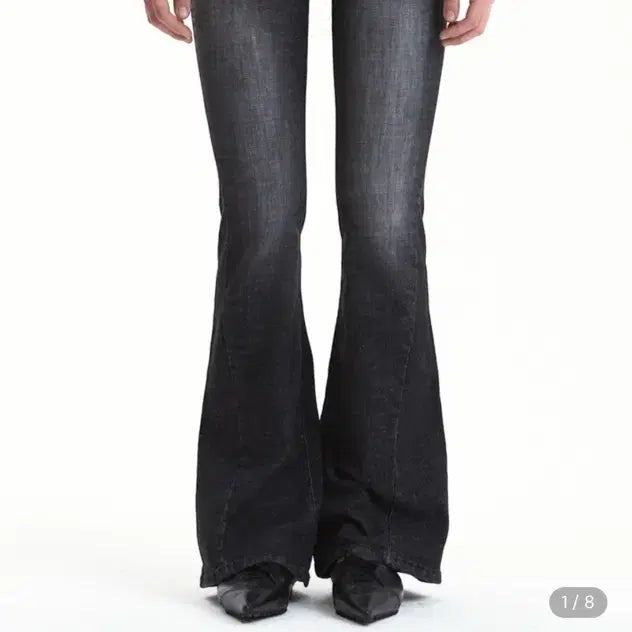 [BUNJANG] Synergy Cat Washing Denim Pants Black S-Long / [시너진]캣 워싱 데님 팬츠 블랙 S-LONG
