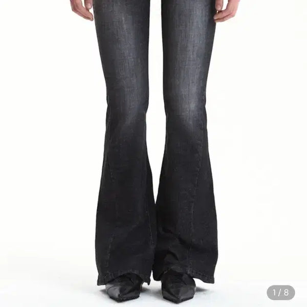 [BUNJANG] Synergy Cat Washing Denim Pants Black S-Long / [시너진]캣 워싱 데님 팬츠 블랙 S-LONG
