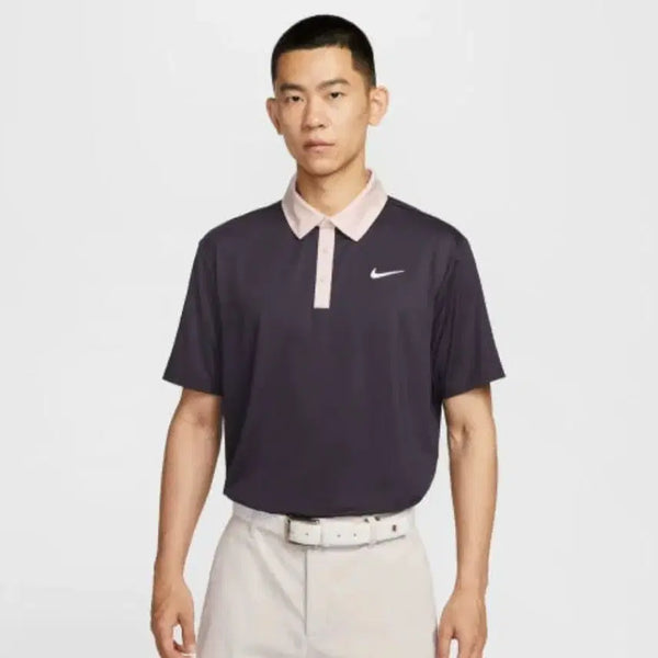 [BUNJANG] Nike Golf Purple Collar Short Sleeve Polo Shirt / 새상품) 95 나이키 골프 반팔티